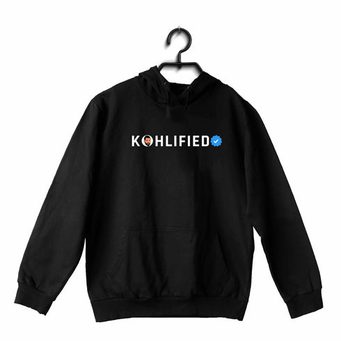 Quirkipedia Kohlified Verified Cricket     Hooded SweatShirts